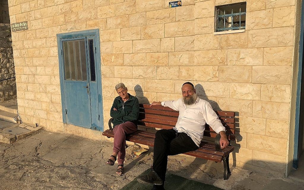 Members of the Kadosh family, making goat and sheep cheeses in Safed for the last 100 years (Jessica Steinberg/Times of Israel)