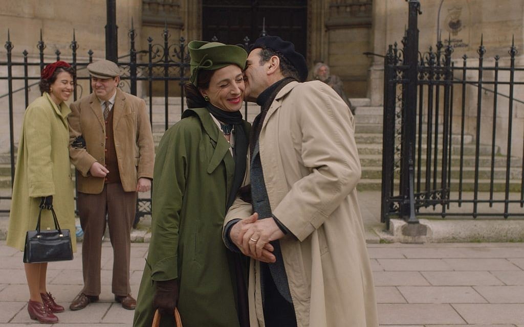 Actor Tony Shalhoub as Abe Weissman (right) and Marin Hinkle as wife Rose Weissman in 'The Marvelous Mrs. Maisel,' now in its second season. (courtesy Amazon Prime)
