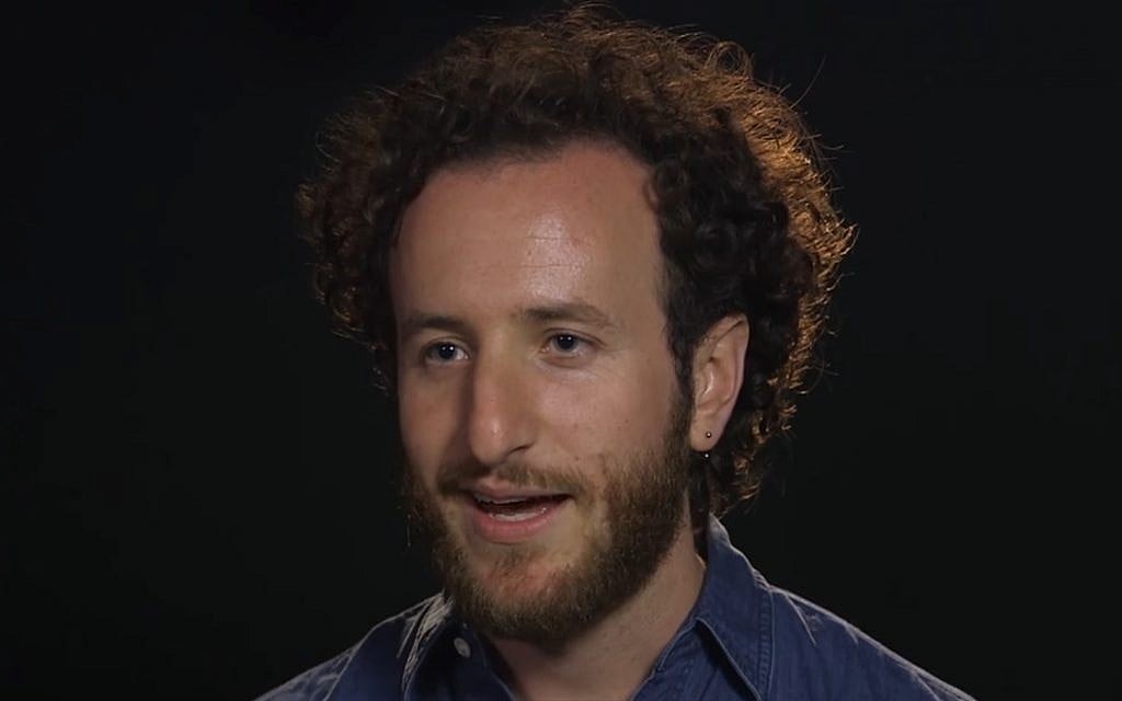 Author Moriel Rothman-Zecher. (YouTube screenshot)