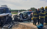 The scene of a fatal accident on Route 232, near the southern city of Sderot on December 21, 2018. (Fire and Rescue Services)
