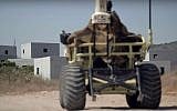 A robotic military vehicle built by Israeli-firm Roboteam. (Screen capture: YouTube)