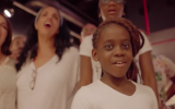 Members of a multi-age gospel choir in Tel Aviv sing 'One Love' for the annual February 9, 2019 festival (Courtesy 'One Love')