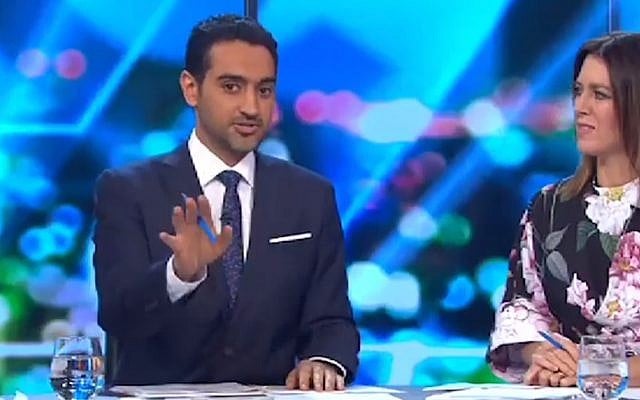 Waleed Aly (Screen grab via Channel 10 Australia)