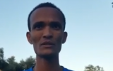 Runner Girma Amara broke the Israeli men's marathon record in Valencia on December 2, 2018 (Screen grab via Facebook)