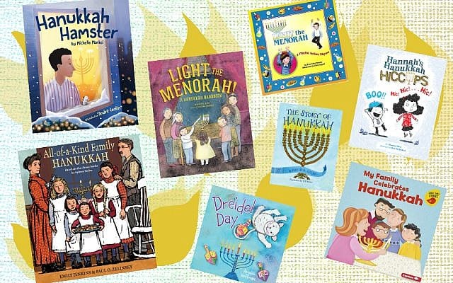 These new Hanukkah books will light up children’s imaginations. (Collage by Lior Zaltzman/JTA) These new Hanukkah books will light up children’s imaginations. (Collage by Lior Zaltzman/JTA)