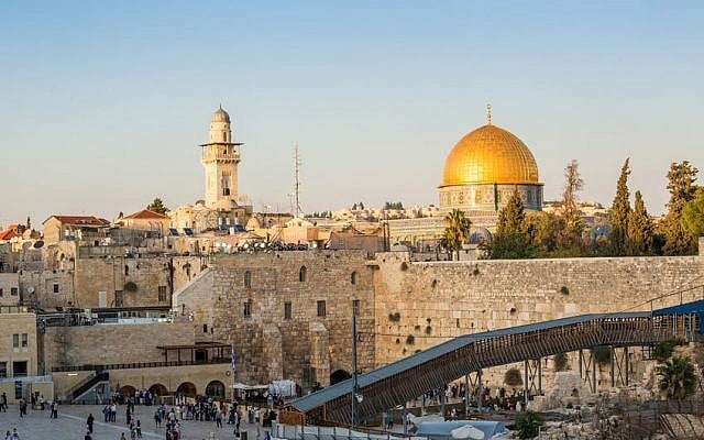 Western Wall and Rock of the Dome in Jerusalem, Israel