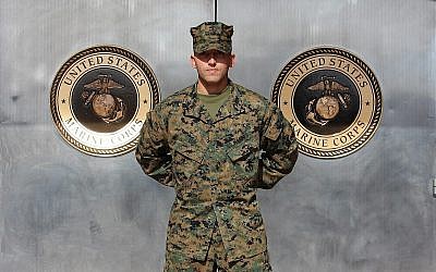 Private First Class Zachary Zeff is one of the only Jewish Marines. (Courtesy Rebecca Zeff)