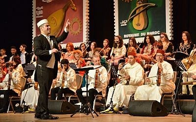 A December 2018 performance of the Israeli Andalusian Orchestra Ashdod at Morocco's annual Andalussyat Festival (Courtesy Israeli Andalusian Orchestra Ashdod)