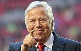 Robert Kraft, philanthropist and owner of the New England Patriots, winner of the 2019 Genesis Prize. (Genesis Prize Foundation)