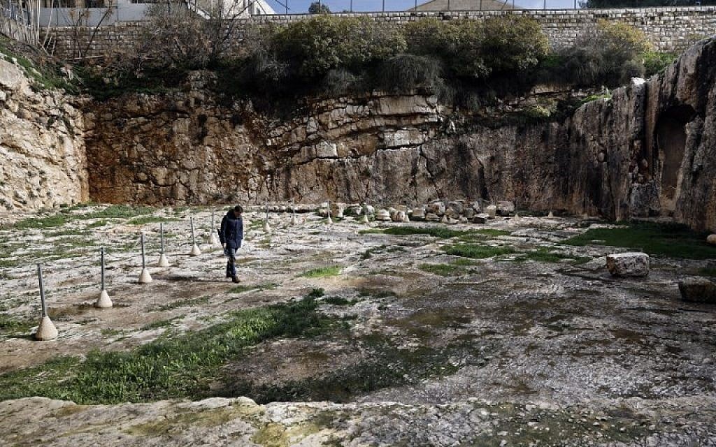 A partial view of the Tomb of the Kings is pictured on December 28, 2018 in East Jerusalem. (Thomas Coex/AFP)