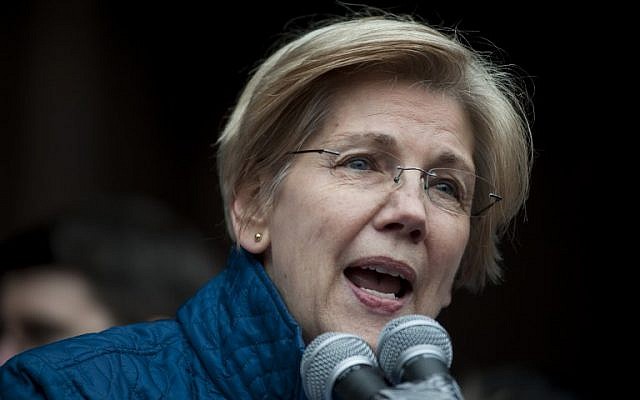In this photo from January 29, 2017 US Democratic Senator Elizabeth Warren of Massachusetts speaks to people gathered at Copley Square in Boston, Massachusetts. (Ryan McBride/AFP) In this photo from January 29, 2017 US Democratic Senator Elizabeth Warren of Massachusetts speaks to people gathered at Copley Square in Boston, Massachusetts. (Ryan McBride/AFP)