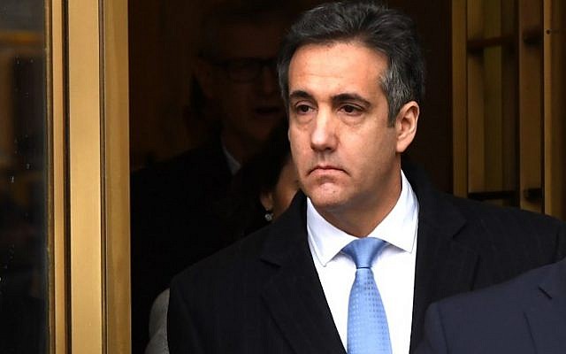 In this file photo taken on December 12, 2018, US President Donald Trump's former attorney Michael Cohen leaves US Federal Court in New York (Timothy A. Clary/AFP) In this file photo taken on December 12, 2018, US President Donald Trump's former attorney Michael Cohen leaves US Federal Court in New York (Timothy A. Clary/AFP)