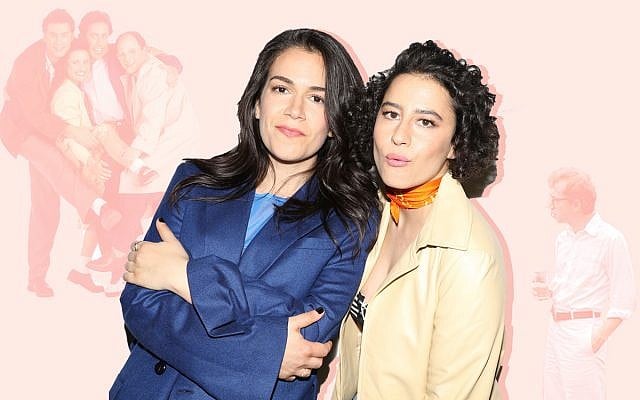 Abbi Jacobson, left, and Ilana Glazer star in "Broad City." (Jason Nocito; "Seinfeld" photo: George Lange/NBC/NBCU Photo Bank via Getty Images; Woody Allen photo: Screenshot from "Annie Hall"; collage by Emily Burack/70 Faces Media) Abbi Jacobson, left, and Ilana Glazer star in "Broad City." (Jason Nocito; "Seinfeld" photo: George Lange/NBC/NBCU Photo Bank via Getty Images; Woody Allen photo: Screenshot from "Annie Hall"; collage by Emily Burack/70 Faces Media)