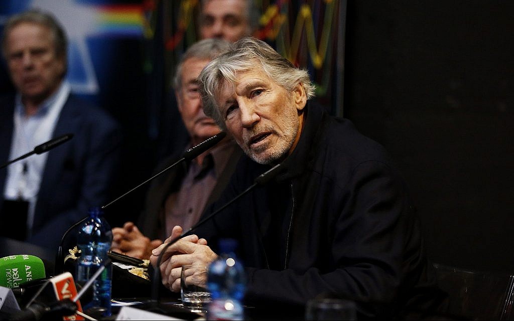 Roger Waters at a press conference for 'The Pink Floyd Exhibition: Their Mortal Remains' in Rome, Italy, January 16, 2018. He is a leading celebrity in the Boycott, Divestment and Sanctions movement against Israel. (Ernesto S. Ruscio/Getty Images) Roger Waters at a press conference for 'The Pink Floyd Exhibition: Their Mortal Remains' in Rome, Italy, January 16, 2018. He is a leading celebrity in the Boycott, Divestment and Sanctions movement against Israel. (Ernesto S. Ruscio/Getty Images)