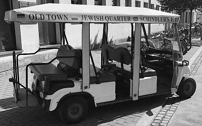 Typical electric tourist cart in Kraków. (Courtesy Walkowitz)