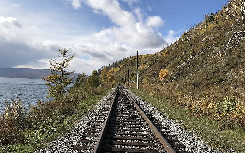 The Circum-Baikal Railway along Lake Baikal. (Rossella Tercatin/ Times of Israel) The Circum-Baikal Railway along Lake Baikal. (Rossella Tercatin/ Times of Israel)
