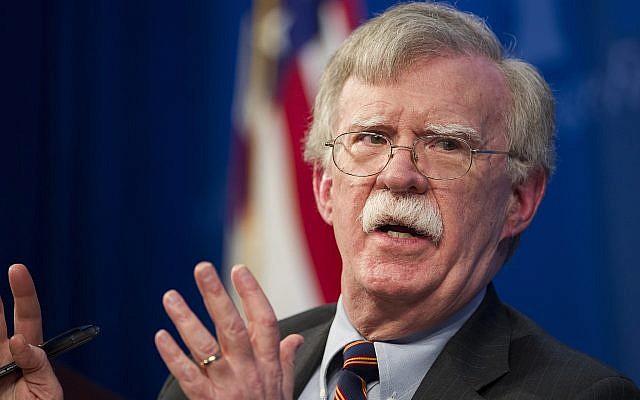 US National Security Advisor John Bolton unveils the Trump administration's Africa Strategy at the Heritage Foundation in Washington, December 13, 2018 (AP Photo/Cliff Owen) US National Security Advisor John Bolton unveils the Trump administration's Africa Strategy at the Heritage Foundation in Washington, December 13, 2018 (AP Photo/Cliff Owen)