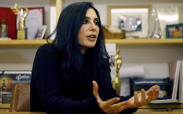 Lebanese director Nadine Labaki speaks during an interview in Beirut, on January 22, 2019. (AP Photo/Bilal Hussein) Lebanese director Nadine Labaki speaks during an interview in Beirut, on January 22, 2019. (AP Photo/Bilal Hussein)
