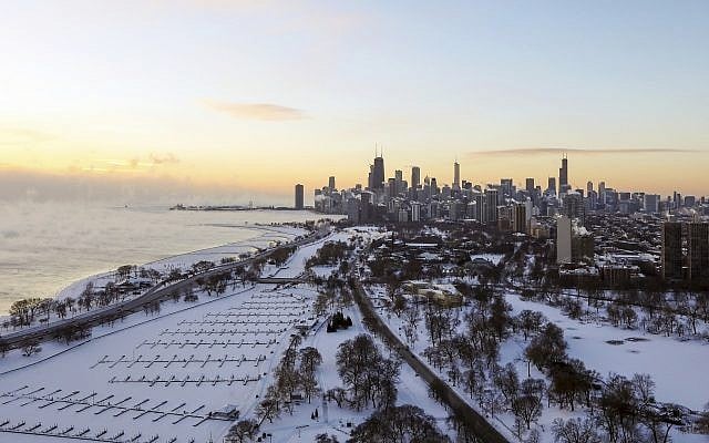 Chicago's lakefront is covered with ice on Wednesday, January 30, 2019, as temperatures plummet and officials warn against venturing out into the dangerously cold weather. (AP Photo/Teresa Crawford) Chicago's lakefront is covered with ice on Wednesday, January 30, 2019, as temperatures plummet and officials warn against venturing out into the dangerously cold weather. (AP Photo/Teresa Crawford)