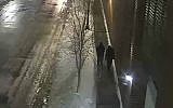 This image provided by the Chicago Police Department and taken from surveillance video shows two people of interest in an attack on "Empire" actor Jussie Smollett walking along a street in Chicago, on January 29, 2019. (Courtesy of Chicago Police Department via AP)