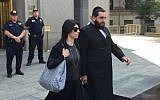Brooklyn businessman Jeremy Reichberg, right, leaves Manhattan federal court in New York, on June 20, 2016. (AP/Larry Neumeister)