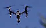 ILLUSTRATIVE -- In this July 11, 2018 file photo, a drone equipped with a thermal camera flies over the plants at the Pennsylvania Department of Natural Resources' Jennings Environmental Education Center on July 11, 2018 in Slippery Rock, Pennsylvania (AP Photo/Keith Srakocic, File)