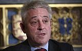 Britain's House of Commons Speaker John Bercow (Yui Mok/PA via AP)