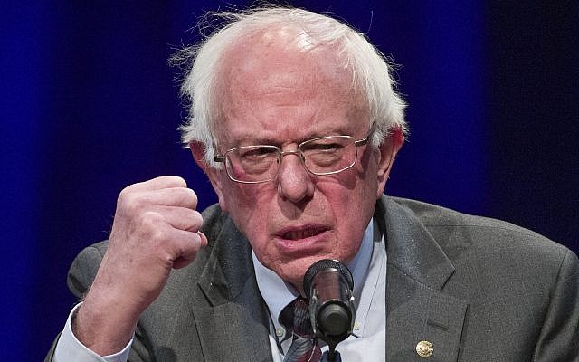 Bernie Sanders speaking at a George Washington University event in Washington DC in November 2018. (Alex Brandon/AP) Bernie Sanders speaking at a George Washington University event in Washington DC in November 2018. (Alex Brandon/AP)