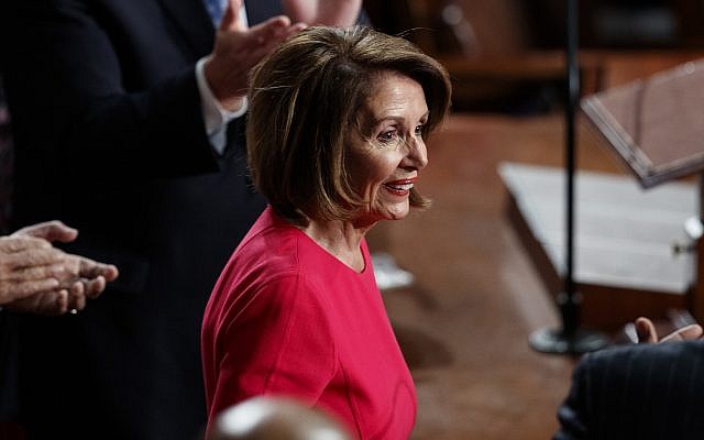 House Democratic Leader Nancy Pelosi of California, who is expected to lead the 116th Congress as speaker of the House, stands on the House floor at the Capitol in Washington, Thursday, Jan. 3, 2019. (AP Photo/Carolyn Kaster) House Democratic Leader Nancy Pelosi of California, who is expected to lead the 116th Congress as speaker of the House, stands on the House floor at the Capitol in Washington, Thursday, Jan. 3, 2019. (AP Photo/Carolyn Kaster)