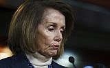 House Speaker Nancy Pelosi speaks during a news conference on Capitol Hill in Washington, Thursday, Jan. 17, 2019 (AP Photo/Carolyn Kaster)