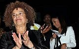 Angela Davis at the Pan African Film Festival at Rave Cinemas Baldwin Hills on  in Los Angeles, California, on February 17, 2013. (Arnold Turner/Invision/AP)