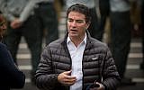 Mossad Director Yossi Cohen attends a handover ceremony for the position of IDF chief of military intelligence, at the Glilot military base, near Tel Aviv, on March 28, 2018. (Miriam Alster/Flash90)