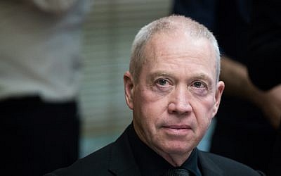 Yoav Galant at the Knesset on December 24, 2018 (Yonatan Sindel/Flash90)