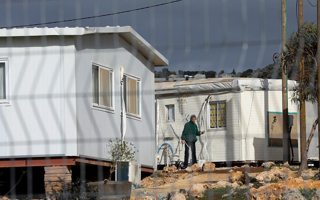 The Pri Haaretz Yeshiva in the Rehelim settlement on January 8, 2019. (Ofer Meir/Flash90) The Pri Haaretz Yeshiva in the Rehelim settlement on January 8, 2019. (Ofer Meir/Flash90)