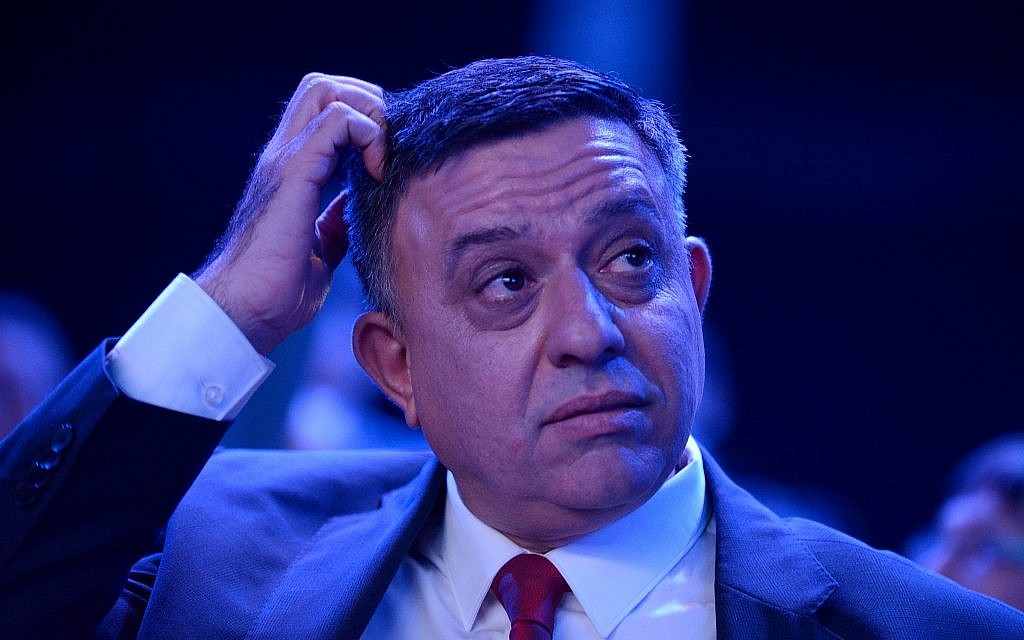 Labor Party leader Avi Gabbay attends a party conference in Tel Aviv on January 10, 2019. (Gili Yaari/Flash90) Labor Party leader Avi Gabbay attends a party conference in Tel Aviv on January 10, 2019. (Gili Yaari/Flash90)