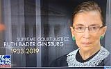 Fox News apologized for erroneously airing an obituary graphic of Supreme Court Justice Ruth Bader Ginsburg on January 21, 2019. (Twitter)