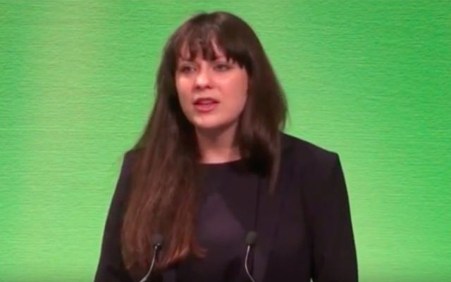 Amelia Womack, Deputy Leader of the UK's Green Party, seen in a campaign video from august 2016. (screen capture: YouTube) Amelia Womack, Deputy Leader of the UK's Green Party, seen in a campaign video from august 2016. (screen capture: YouTube)