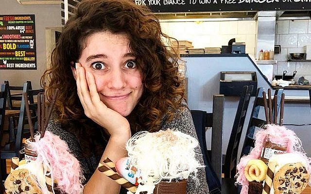 Aya Maasarwe pictured in a Melbourne cafe, October 1, 2018. (Instagram)