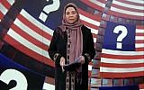 Marzieh Hashemi, American-born news anchor for Iran's state television broadcaster. (YouTube screenshot)
