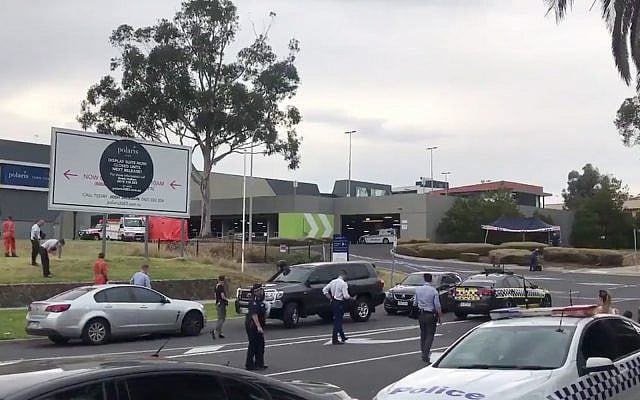 Police search the area around where a woman was found dead outside Melbourne, Australia, January 16, 2019. (Twitter screenshot) Police search the area around where a woman was found dead outside Melbourne, Australia, January 16, 2019. (Twitter screenshot)