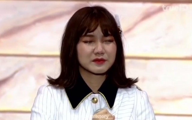 Pichayapa 'Namsai' Natha of Thai pop group BNK48 tearfully apologizes for wearing swastika T-shirt, January 26, 2019 (Screen grab via Instagram) Pichayapa 'Namsai' Natha of Thai pop group BNK48 tearfully apologizes for wearing swastika T-shirt, January 26, 2019 (Screen grab via Instagram)