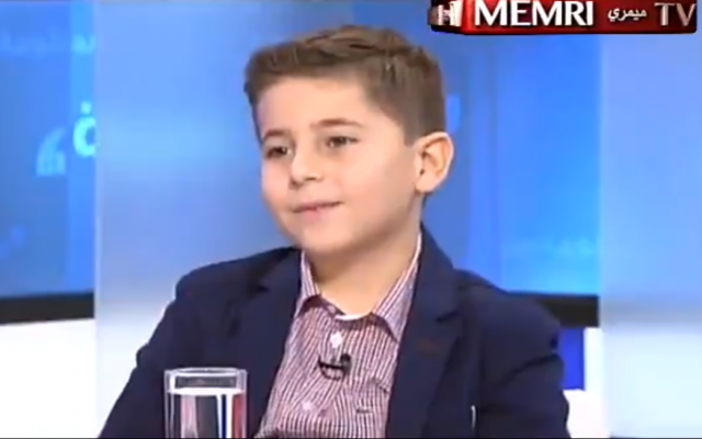 Lebanese chess player Mark Abou Deeb, 8, interviewed on Lebanon's OTV network on December 25, 2018. (Screenshot: Twitter) Lebanese chess player Mark Abou Deeb, 8, interviewed on Lebanon's OTV network on December 25, 2018. (Screenshot: Twitter)