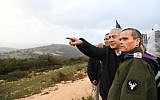Prime Minister Benjamin Netanyahu tours northern Israel on January 13, 2019. (Haim Zach/GPO)