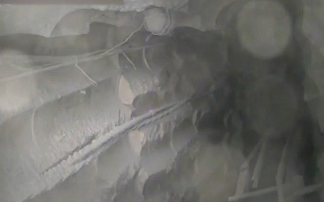 Attack tunnel dug into Israel from southern Lebanon that the Israeli military believes Hezbollah planned to use in future wars, which was discovered in January 2019. (Israel Defense Forces)