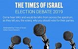 The Times of Israel Election Debate 2019
