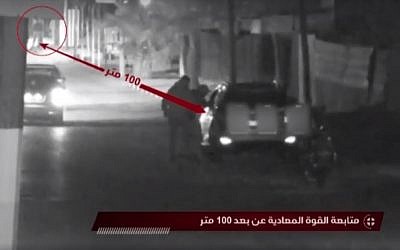 Screenshot from footage aired by Hamas allegedly showing Israeli special forces being stopped on November 11, 2018 as part of an operation in the Gaza Strip.