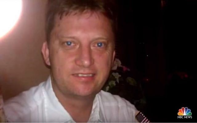 An undated photo of US Navy veteran Michael White, who was arrested in Iran in July 2018 while visiting his girlfriend. (screen capture: NBC news) An undated photo of US Navy veteran Michael White, who was arrested in Iran in July 2018 while visiting his girlfriend. (screen capture: NBC news)