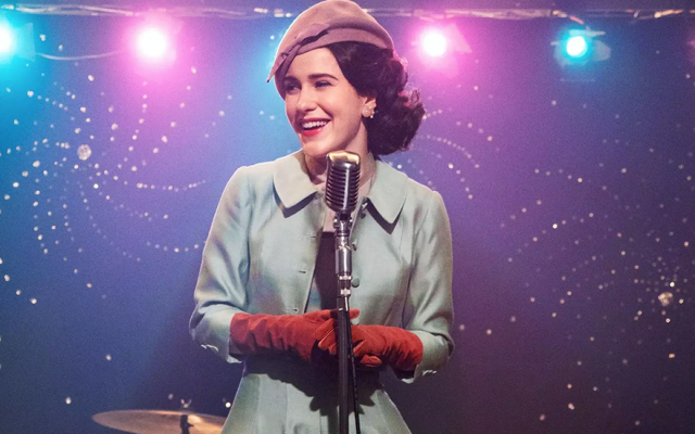 Rachel Brosnahan plays Midge Maisel in the Emmy-winning show 'The Marvelous Mrs. Maisel.' (Amazon Prime via JTA) Rachel Brosnahan plays Midge Maisel in the Emmy-winning show 'The Marvelous Mrs. Maisel.' (Amazon Prime via JTA)