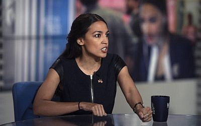 Alexandria Ocasio-Cortez on "Meet the Press" in Washington, DC, July 1, 2018. (William B. Plowman/NBC/NBC NewsWire via Getty Images)