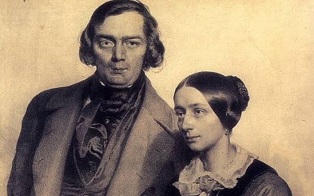Robert and Clara Schumann, the married composers whose relationship was tried by mental illness and a mutual affection for Johannes Brahms, are the subject of 'Love Letters,' a Valentine's Day concert performed on February 14, 2019 by The New Israeli Opera (Courtesy PR) Robert and Clara Schumann, the married composers whose relationship was tried by mental illness and a mutual affection for Johannes Brahms, are the subject of 'Love Letters,' a Valentine's Day concert performed on February 14, 2019 by The New Israeli Opera (Courtesy PR)
